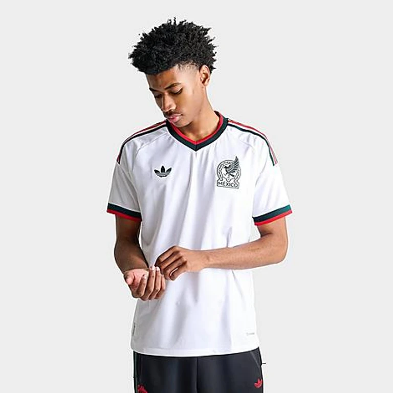 adidas Men's Mexico 2026 Away Authentic Soccer Jersey in White Size: XS