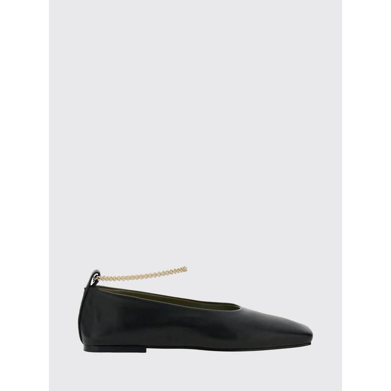 Augusta Lambskin Ballet Flats with Square Toe and Metal Mesh (DL35020A19060999)