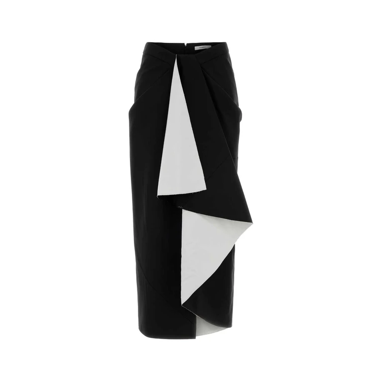 Givenchy Black Wool Blend Skirt Gonne - Women