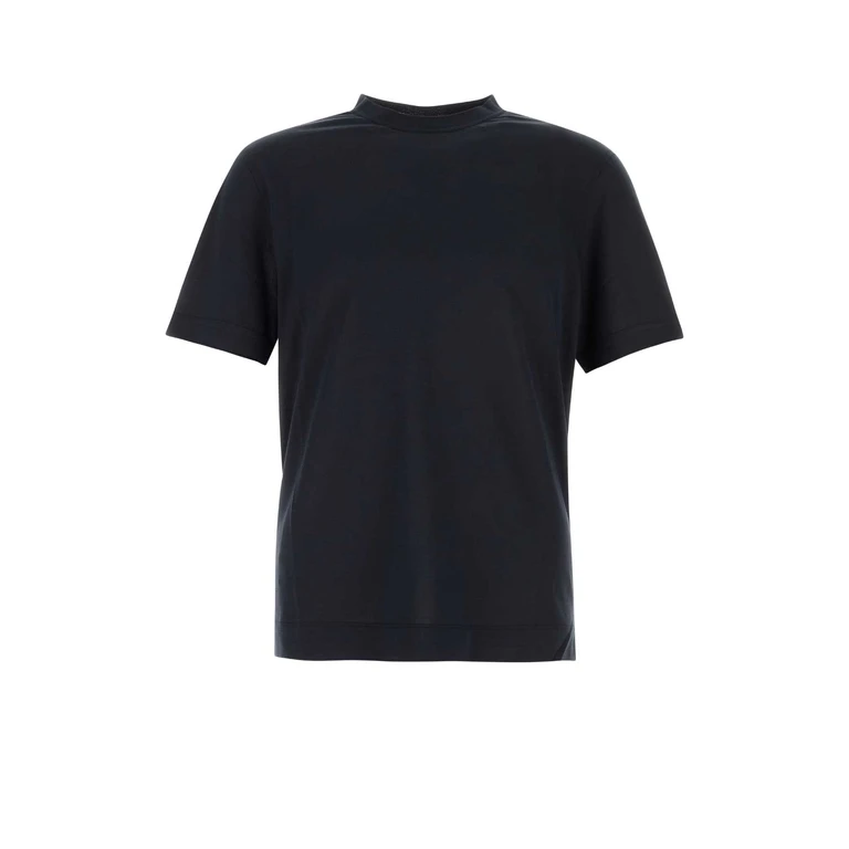 Zegna White Cotton And Silk T-Shirt N01 Exterior - Men