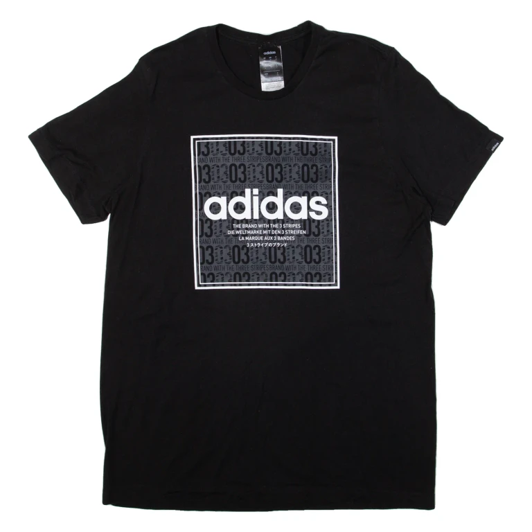 ADIDAS Mens T-Shirt Black M