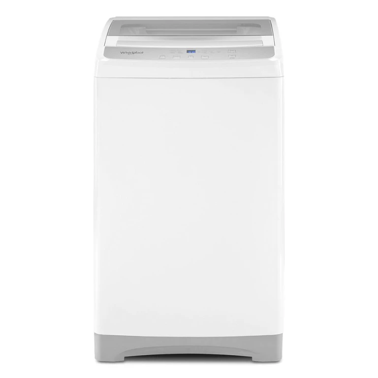 Compact Top Load Washer with Flexible Installation in White