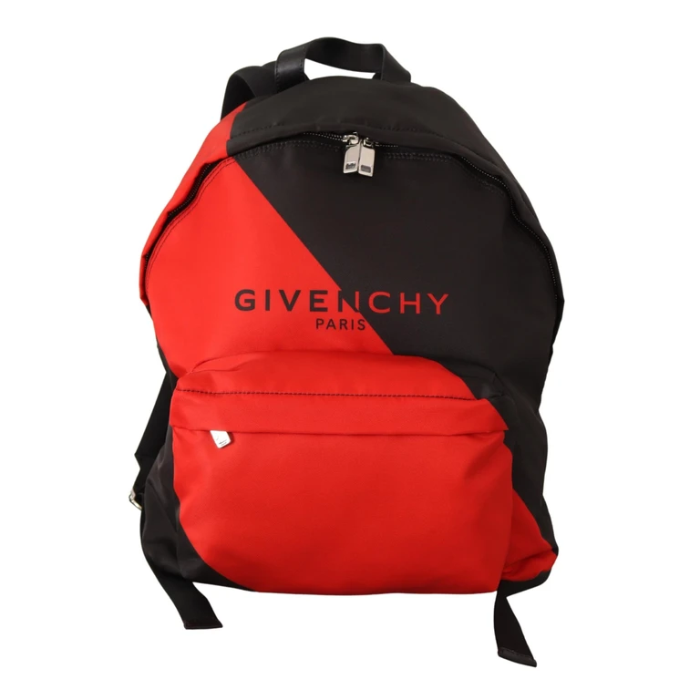 Givenchy Red & Black Nylon Urban Backpack And - Men