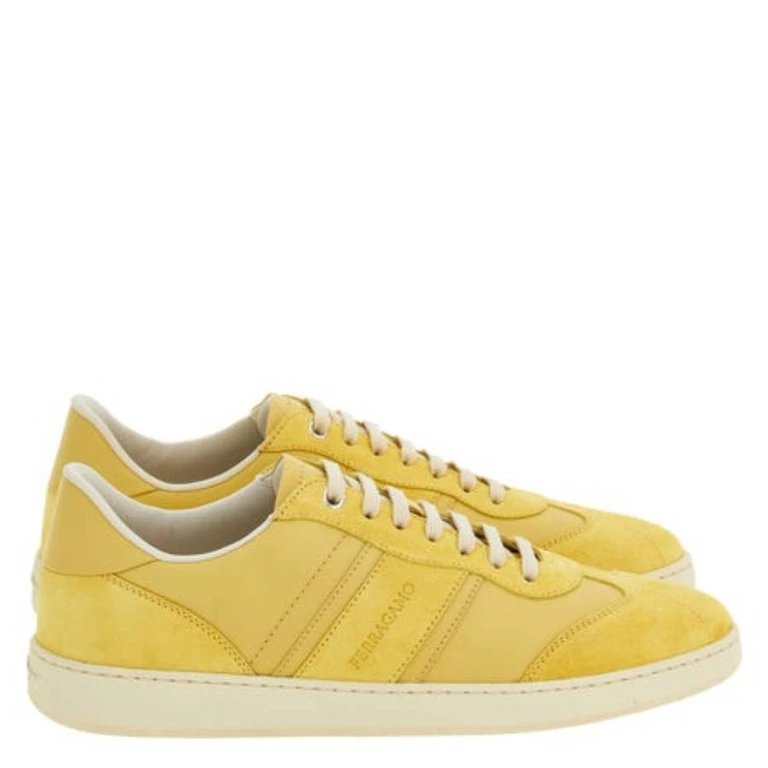 Ferragamo Achille Signature Low-Top Sneakers, Size 9