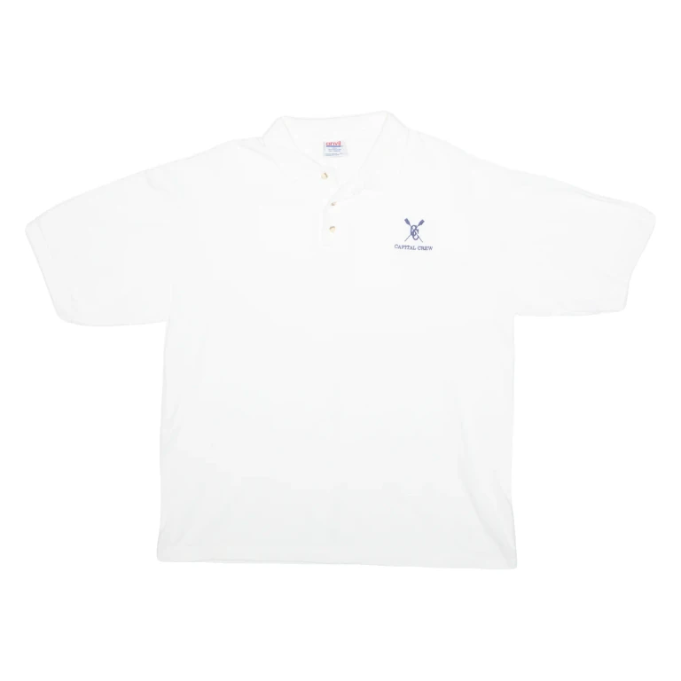 ANVIL Mens Polo Shirt White XL