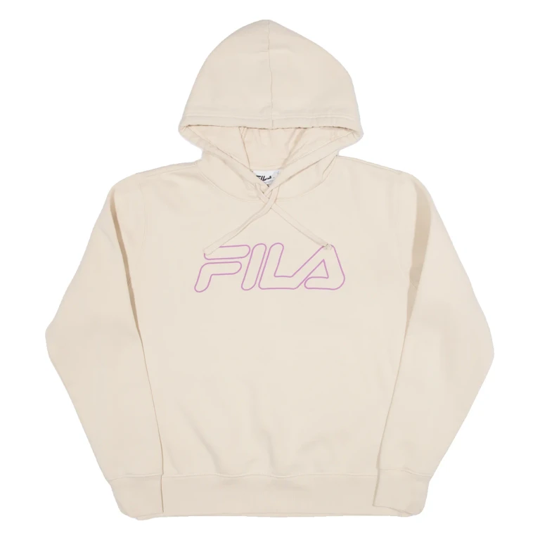 FILA Womens Beige Hoodie UK 14
