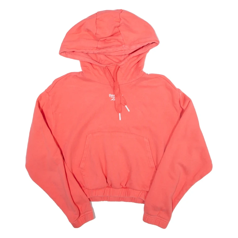 REEBOK Womens Pink Hoodie XS