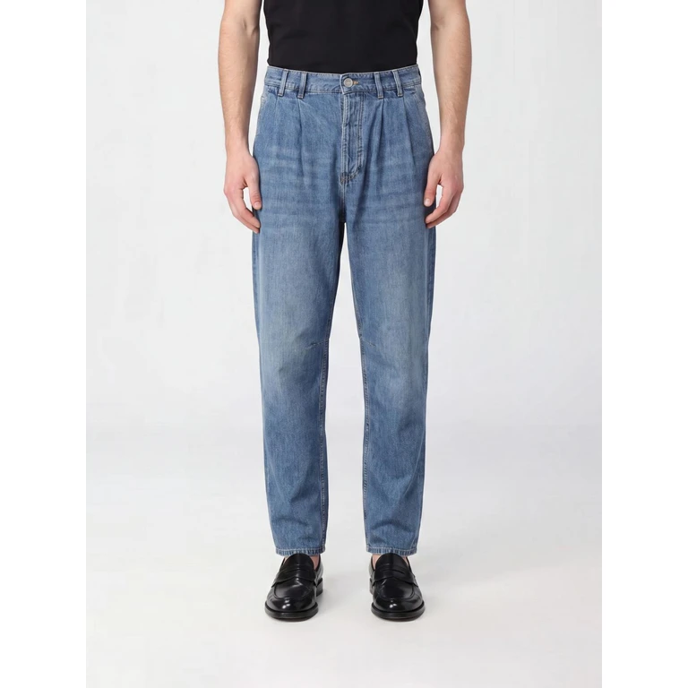 Straight Fit Jeans in Five-Pocket Cotton Denim (M0Z37K2310C1470)