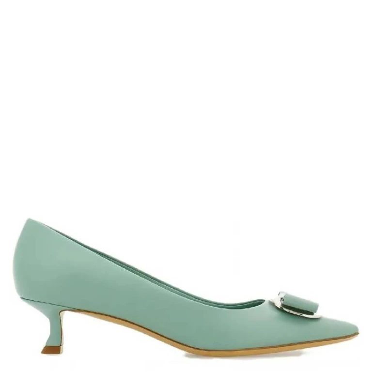 Ferragamo Zelma 40 Leather Pumps