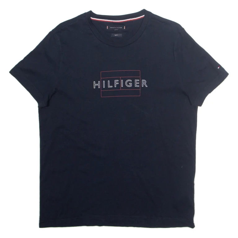 HILFIGER DENIM Slim Fit Mens T-Shirt Blue L