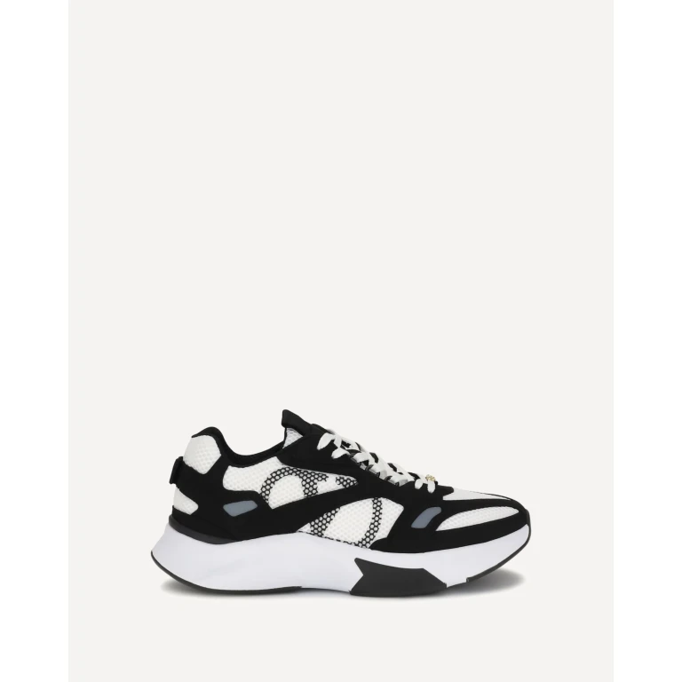 VALENTINO GARAVANI Demivee mesh and suede Sneakers Male 45