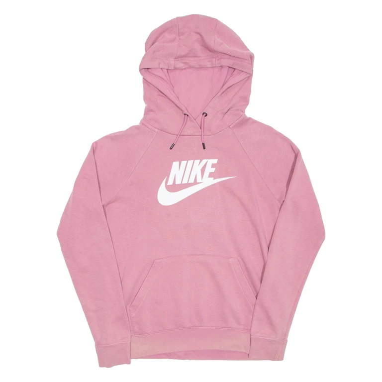 NIKE Womens Pink Hoodie Pullover S