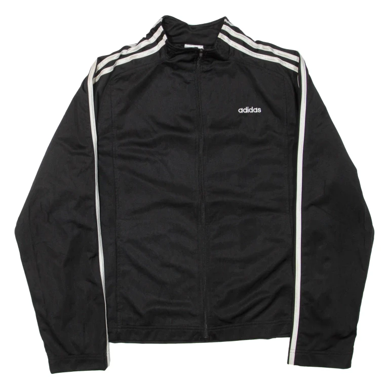 ADIDAS Womens Track Jacket Black UK 22