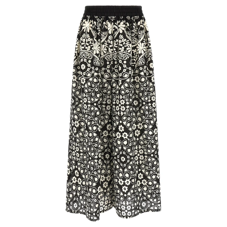 Max Mara Bicolor Cotton Flared Pants - Women