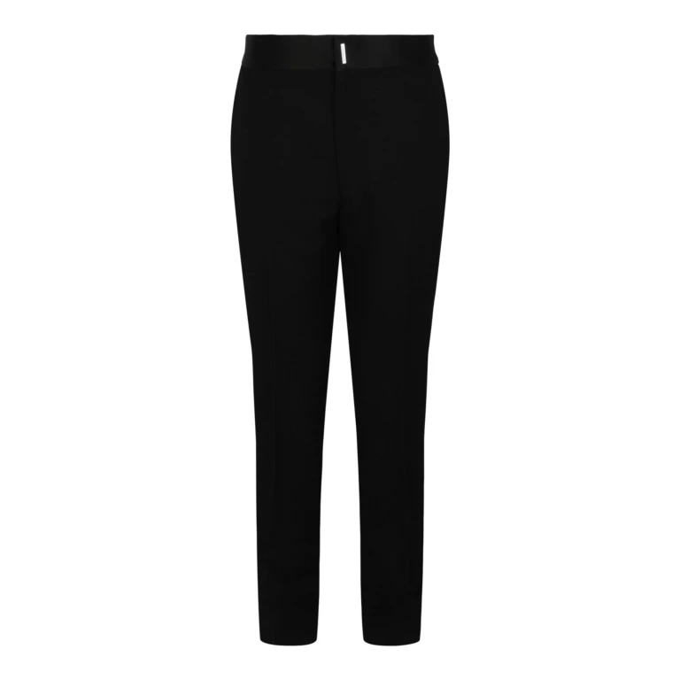 Classic Fit Satin-Trim Trousers