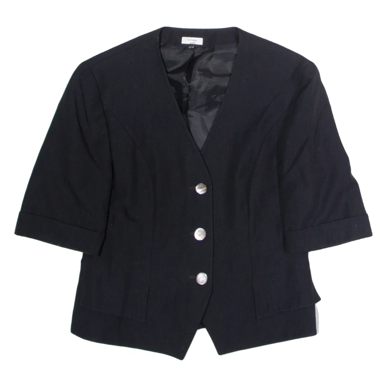 Womens Blazer Jacket Black UK 12