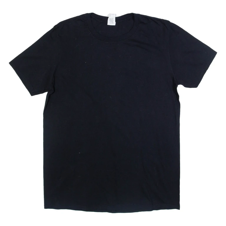 Skull Mens Biker T-Shirt Black L