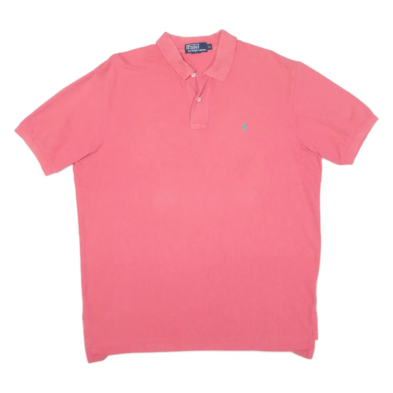POLO RALPH LAUREN Mens Polo Shirt Pink XL
