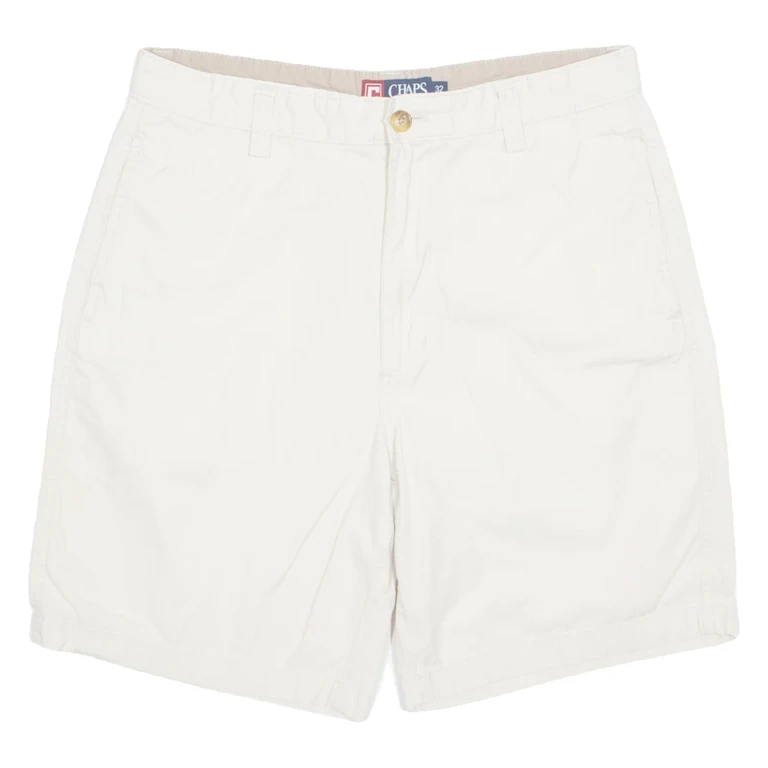 CHAPS Mens Chino Shorts Cream M W31