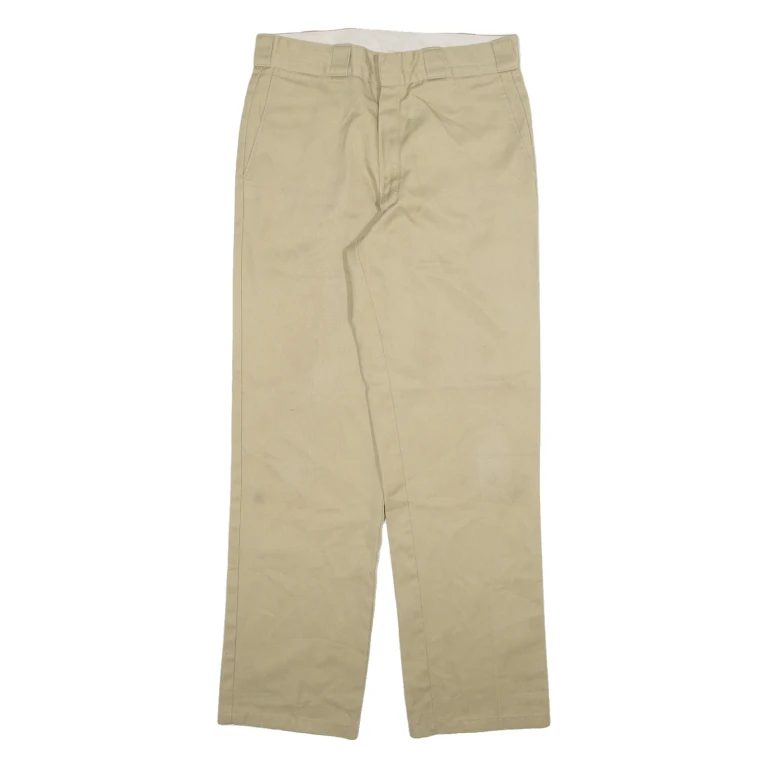 DICKIES Mens Trousers Beige Regular Straight W32 L32