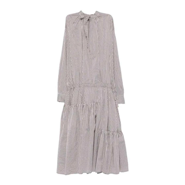 Dries Van Noten Maxi Robe - Marron (110503132703)