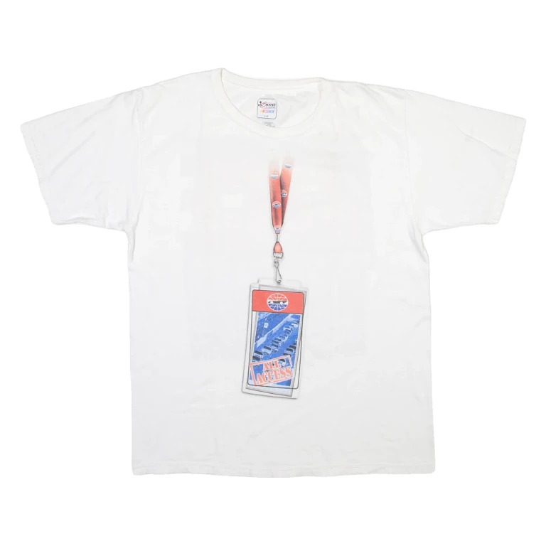 CHASE AUTHENTICS Nascar Race Tour Mens T-Shirt White USA L
