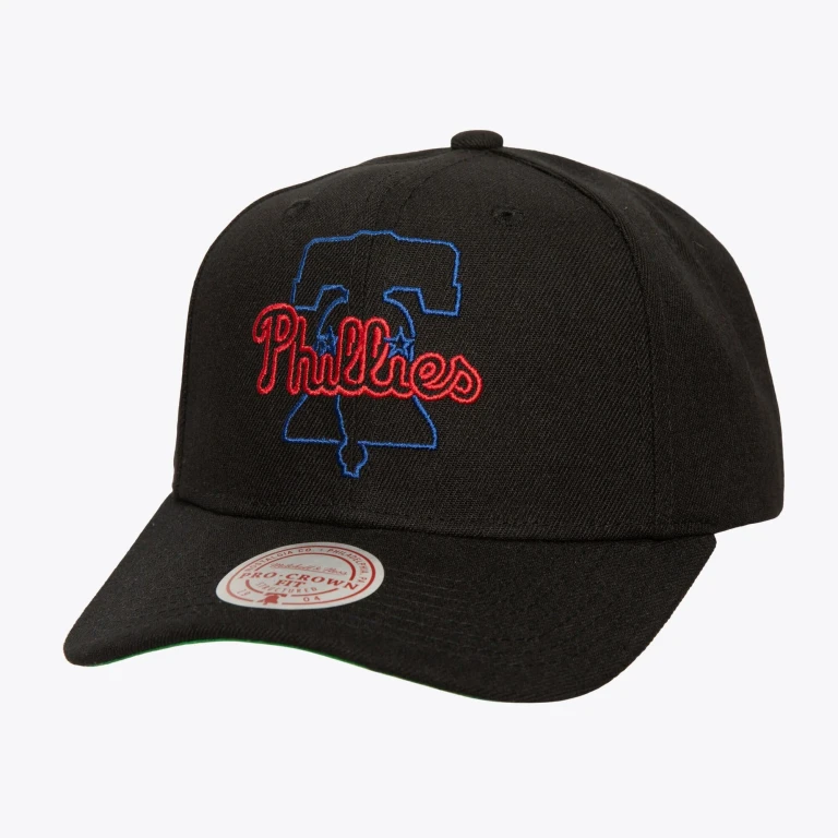 Men's MLB Neon Logo Pro Snapback Phillies Snapback Caps