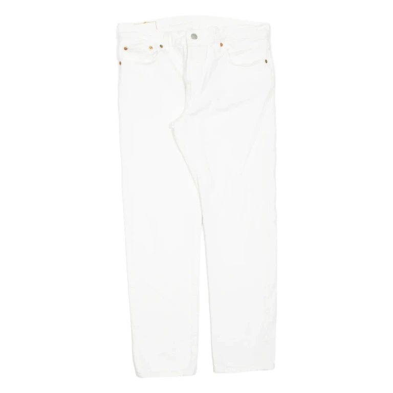 LEVI'S Womens Jeans White Slim Tapered W31 L27