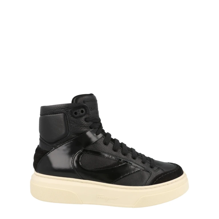 Cassio Leather High-Top Sneakers