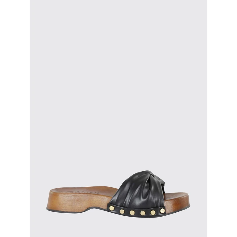 Tia Draped Vegan Leather Mules (B1020170099)