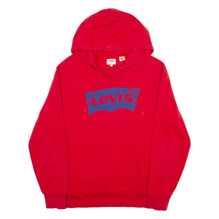 LEVI'S Mens Red Hoodie S