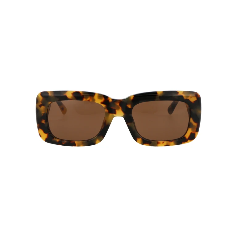 The Attico Attico3c21sun C21 T-shell/yellowgold/brown Acetate Sunglasses - Women