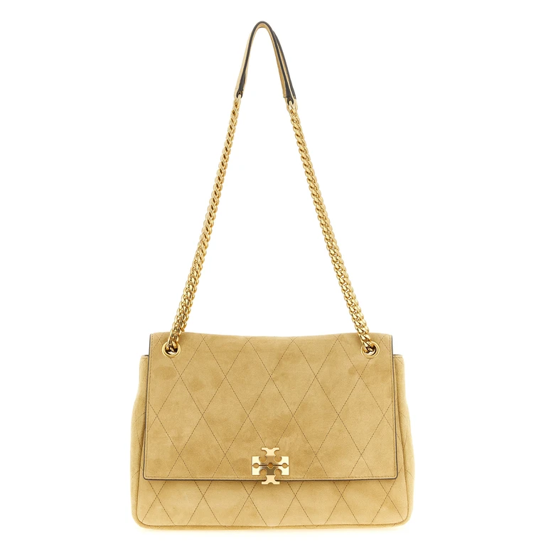 Tory Burch Beige Calfskin Shoulder Bag - Women