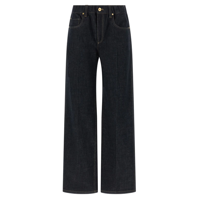 Brunello Cucinelli Blue Cotton Jeans Denim Clothing - Women