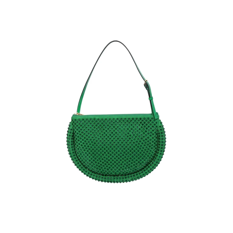 J.W. Anderson Green Suede Bumper-moon Shoulder Bag