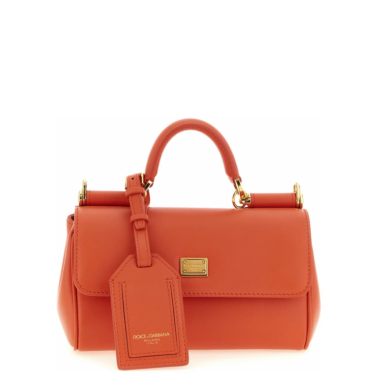 Dolce & Gabbana Orange Calfskin Handbag Bag - Women