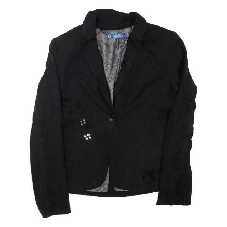 DESIGUAL Womens Blazer Jacket Black M