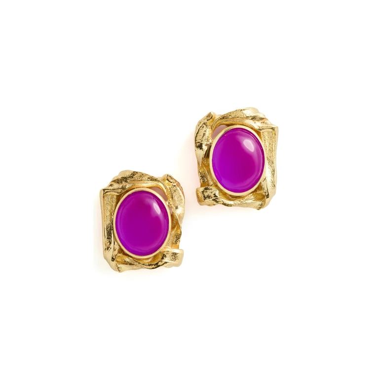Completedworks Recycled Brass Earrings 18k Gold Plating One Size