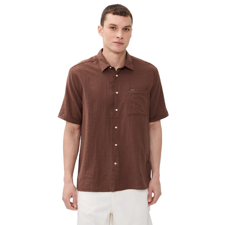 Barbour Barbour Kingswood Ripstop Summer Shirt Burnt Pepper S