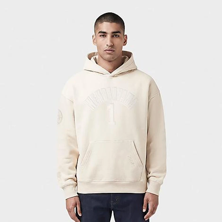 Pro Standard Men's Victor Wembanyama San Antonio Spurs NBA Neutral Fleece Pullover Hoodie in Eggshell Size: Small