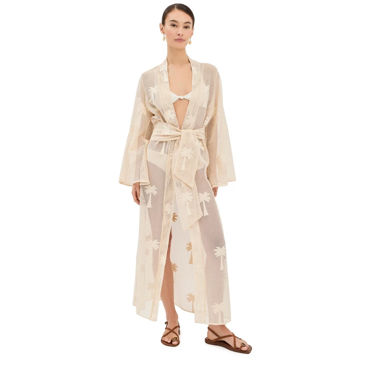 Johanna Ortiz Palm & Soul Kimono Ecru L