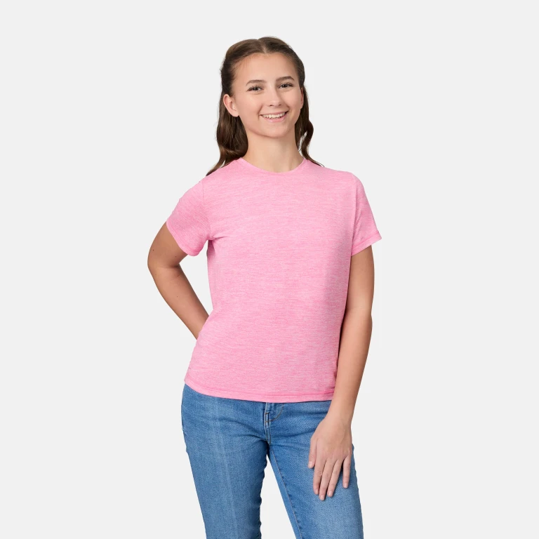 Girls' Microtech Crew Neck Shirt