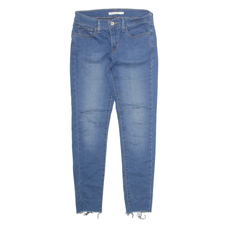 LEVI'S 710 Womens Jeans Blue Slim Skinny Stone Wash W27 L27