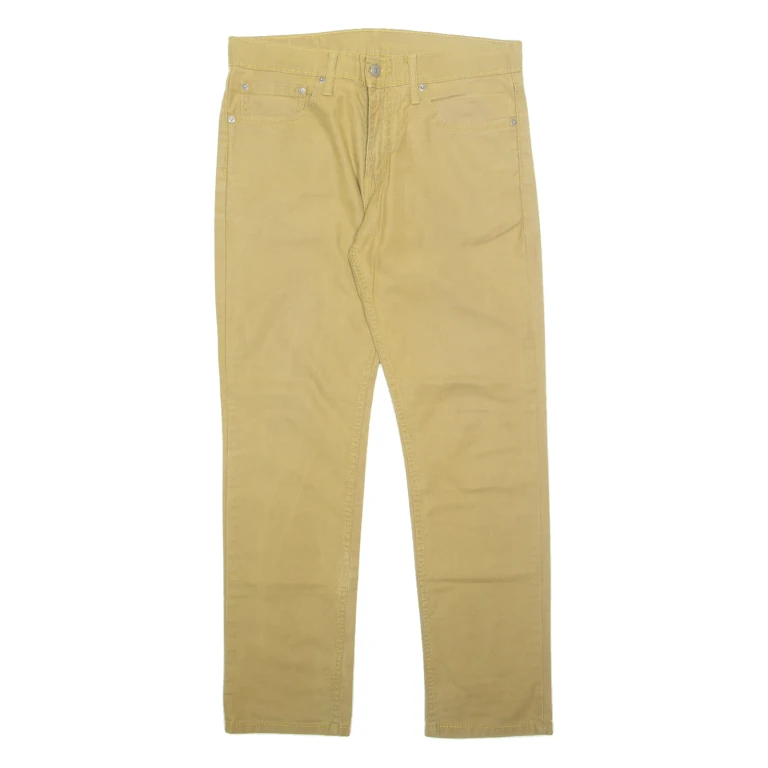 LEVI'S Mens Trousers Green Regular Tapered W32 L30