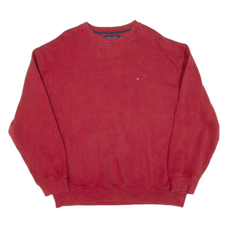TOMMY HILFIGER Mens Sweatshirt Red XL