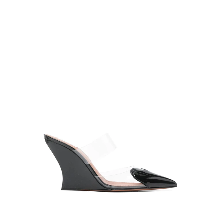 Le Coeur Heart-motif Wedge Mules