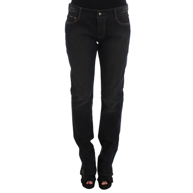 Ermanno Scervino Blue Wash Cotton Boyfriend Jeans Clothing - Women