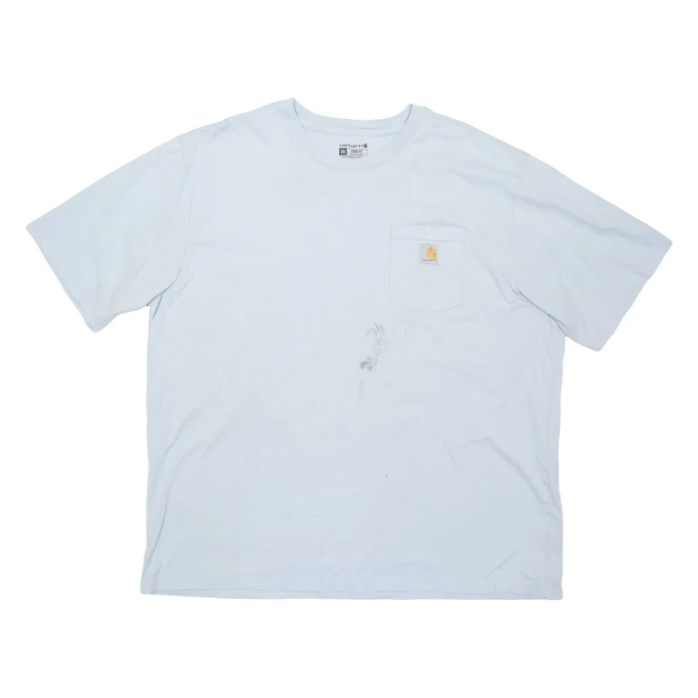 CARHARTT Mens T-Shirt Blue 2XL