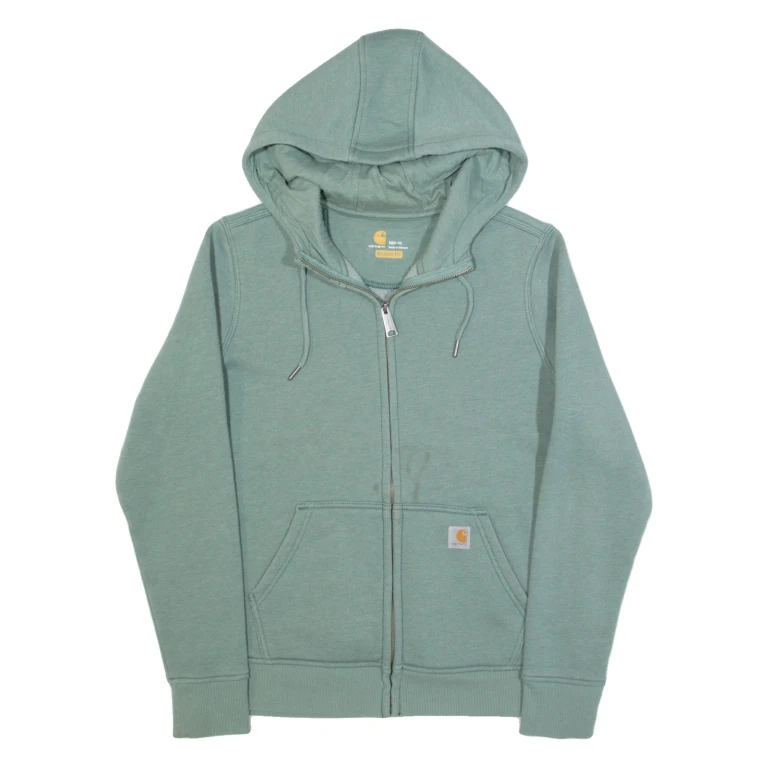 CARHARTT Womens Green Hoodie Full Zip M