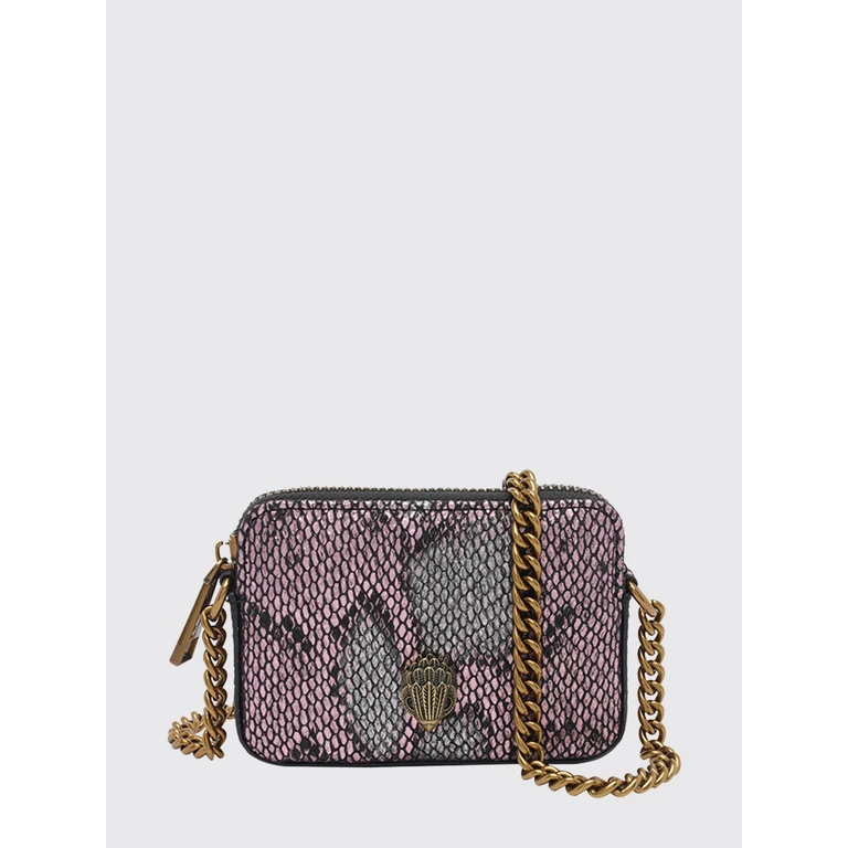 Kensington Mini Camera Bag in Python-Print Faux Leather (3530157719PINKCOMB)